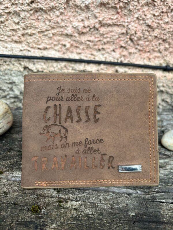 Porte monnaie gravure chasse